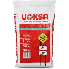 Материал противогололедный АКТИВ с биофильной добавкой (20кг) UOKSA