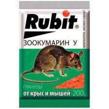 Приманка в гранулах РУБИТ Зоокумарину 200г