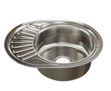 Мойка врезная 45х57 (0,6) h=160 овал Л Mixline