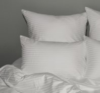 Наволочка страйп-сатин 70х70 см белый Mariya DeLuxe