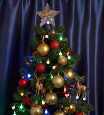 Гирлянда линейная шарики 20 LED длина 2 м батарейки 3хАА IP20 шнур 0,5 м 0.12мм CL555