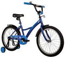 Велосипед NOVATRACK 20" STRIKE синий, тормоз нож, крылья корот, защита А-тип