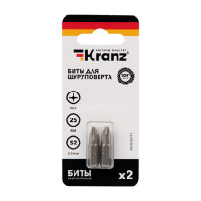 Бита PH 2х25мм 2шт Kranz KR-92-0414-1