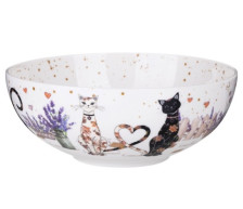 Салатник 17,5х6,5 см 850 мл Лавандовые коты Lefard 425-168