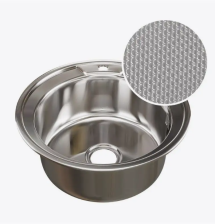 Мойка врезная D490 (0,8) h=180 ДЕКОР Mixline