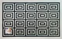 Коврик из полиэстра на точечной основе из ПВХ 366 60х100смх6,0мм