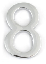 Цифра самоклеящаяся металл Apecs DN-01-8-Z-CR хром