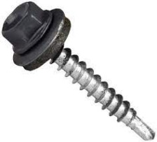 Саморезы для крепления кровли 4,8х35 со сверлом RAL 7024 темно-серые