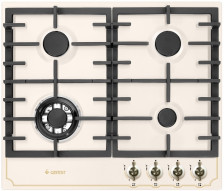 Стол бытовой газовый ПВГ 1214-01 К55 (60х51,5х9,5см)(цвет:кремовый с рисунком "ретро", эмаль)