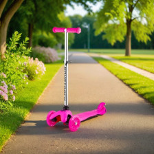 Самокат-кикборд Novatrack Disco-kids, детский, max 25кг, розовый 117717