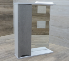 Зеркало со шкафчиком Ника -60 Серый Опал