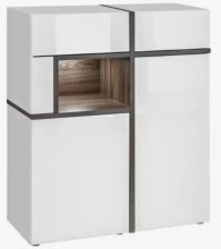 Комод Мадера Белый глянец