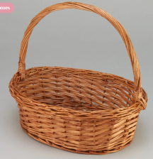 Корзина плетеная 35х26х12 см светло-медовый