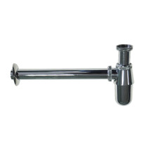 Сифон металлический для раковины латунь-хром 8724