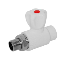 Кран полипропиленовый шаровой D20 Vekplast