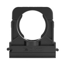 Держатель с крышкой d23мм для труб черный ДКС PASW23N