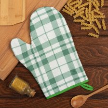 Прихватка-варежка Этель клетка 7587355