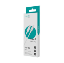 Кабель Type-C VIXION PRO (VX-25i) Lightning 8 pin (1м), белый