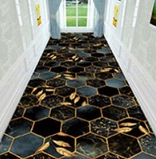 Ковровое покрытие HOMEMAT HALLWAY FOTOPRINT 1,0м Геометрия Черный