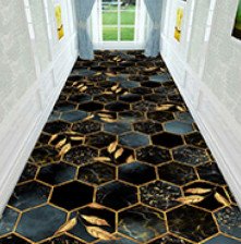 Ковровое покрытие HOMEMAT HALLWAY FOTOPRINT 1,0м Геометрия Черный