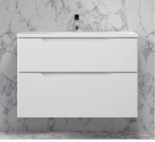 Тумба Wector -90 подвесная, белая