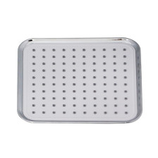 Лейка душевая GFmark 6043 тропиеский душ, квадрат, хром/белая