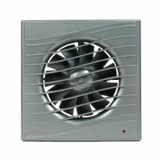 Вентилятор 100 СК gray metal Виенто(d=130куб м обратный клапан)