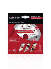 Диск алмазный 125х22,23х1,6х10 Турбо керамика керамогранит Х-тип LUFTER TURBO SMART 023-125