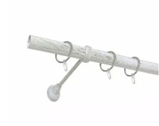 Карниз металлический d19 мм СМ-3393-1Р Белое золото DELFA 1,8м