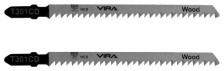 Пилки для электролобзика по дереву фанере T301CD точный рез 2шт VIRA 552030
