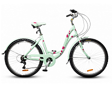 Велосипед Perle рама алюминиевая 17" (18) HORST бирюза-малиновый (26") 7 скоростей