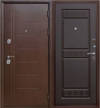 Дверь входная Трио Медный антик/венге 860х2050 Левая 10см