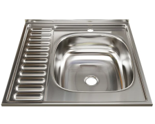 Мойка накладная 60х60 (0,4) h=160 Л Mixline