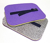 Коврик сидушка ЛЮКС 8мм 325Х225мм на поясе с пряжкой, фольга 101075