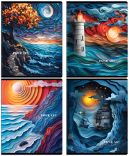 Тетрадь 48 л клетка BG Paper Art 