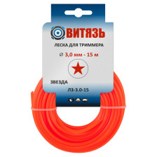 Леска триммерная Витязь ЛЗ-3.0 -15 м, звезда