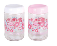 Банка для сыпучих продуктов 660 мл 132079-C FLORA микс