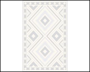 Ковер NELLY дизайн 07672A 0,8х1,5м cream- m grey