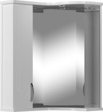 Зеркало со шкафчиком Элегия -55 угловое (55х75х40)