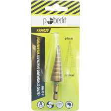 Сверло по металлу ступенчатое 4-20мм 9ступ кобальтовое Pobedit 4594020