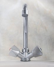 Смеситель С-образный двуручковый SL119-271 РМС