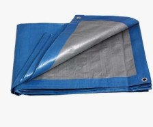 Тент "Тарпаулин" 8х8м синий 180 г/м2