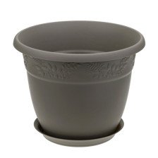 Кашпо Рябина D160 H125 1,4л французский серый