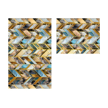 Набор ковриков SHAHINTEX SILK PHOTOPRINT (09) "Витраж мраморный" 60х98+60х49