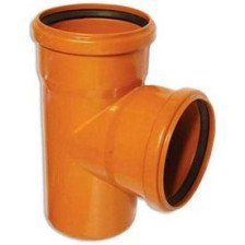 Тройник полипропиленовый 160х160х90 рыжий МультиМирПласт