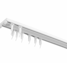 Карниз пластиковый двухполосный в сборе, 4.0м