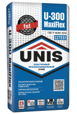 Клей плиточный высокоэластичный MAXIFLEX U-300 (25кг) Юнис