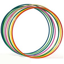 Обруч алюминиевый гимнастический 750 мм 300 г