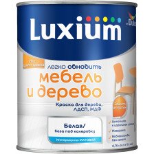 Краска мебель и дерево BW (0,75л) Dulux / Luxium