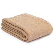 Покрывало двухстороннее Essential многослойный муслин цвет охры 230х250 см